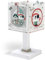 Dalber Kinder Tischlampe Nachttischlampe Piraten The Pirates Tiere, Grau, 14 x 14 x 29 cm