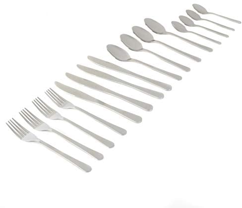 Salter BW06527 - set posate Bakewell Collection, 4 posizioni, 4 forcelle, 4 coltelli, 4 cucchiai, 4 cucchiaini da tè, 16 pezzi, impostare posate acciaio inox, scola posate da cucina