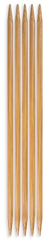 Pony Bamboo Double Pointed Needles 15cm 5.00mm - 1pc