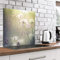 murando Glass Splashback for Kitchen Backsplash Cooker Protector Tempered Glass Decorative Wall Art Panel Heat Resistant Graphic 80x80 cm / 32x32 Dandelion Nature Meadow Grass b-B-0428-aq-a