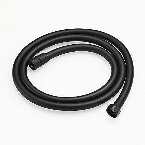 NO LOGO 1,5 m 1 Stück Wasserschlauch PVC / 2 m Hochdruckschlauch schwarz PVC glatt Duschschlauch für Bad Dusche Handbrause Duschkopf flexibel 150 cm Schwarz