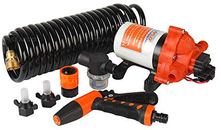 SEAFLO 33 Series Washdown Deck Wash Pump KIT 12v 70 PSI 3.0 GPM for Rv Boat Marine Yacht with All New Heavy Duty Pressure Switch