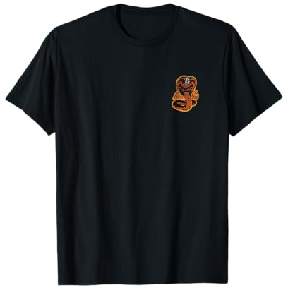 Cobra Kai vorne und hinten Distressed Logo TV Show T-Shirt
