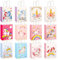 Xinstroe 12 Stück Papiertüten Kinder Geschenktüten Partytüten Einhorn Papiertüten Papier Tüten zum Verpacken von Geschenken, Giveaways, Kindergeburtstag, Hochzeit, Party