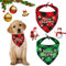 JOKILY 2 Stücke Weihnachten Haustier Bandanas, Halstuch Hund, Schal Halstuch für Weihnachten Haustier Kostüm, Dreieck Haustier Lätzchen für Haustier Weihnachten Kostüm Dekoration Zubehör