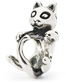 Trollbeads Fröhliches Kätzchen Silberbead