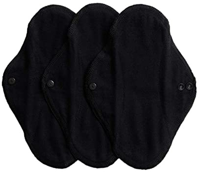IMSEVIMSE Slipeinlagen Active, Bio-Baumwolle, Black (1 x 3 Stück)