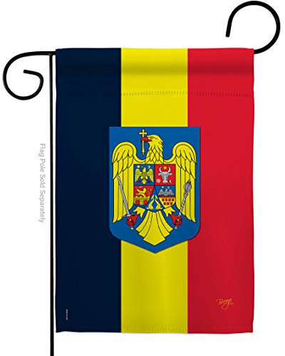 Drapeau de jardin Roumanie 32 x 48 cm