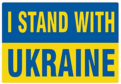 I Stand with Ukraine Pray for Ukraine Russia Peace Frank Fransen Autoaufkleber Stoßstange Minderheit Zubehör