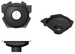 TermaTech | Frischluftstutzen für Kaminöfen der TT20/TT21/TT23 Serie | Ø 80