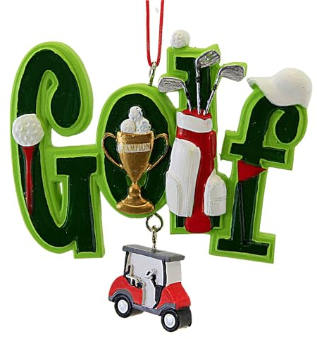 Golf-Weihnachtsdekoration, 8,9 cm