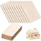 sinzau Lot de 20 plaques rectangulaires en bois non traité - 10 x 20 cm - Plaque de contreplaqué - 2,5 mm d'épaisseur - Pour art, panneau, ornements ou comme décoration, artisanat, bricolage