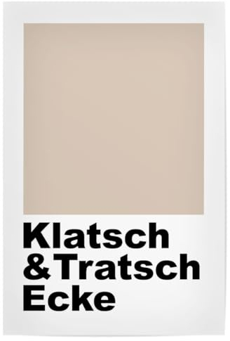 artboxONE Poster 30x20 cm Typografie Klatsch und Tratsch Ecke - Bild klatsch Ecke klatsch