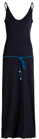 Vishes Damen Sommerkleid mit Trägern in Schwarz I Größe 4XL (46) I Handgefertigt aus 100% Baumwolle I Stylisches Sommerkleid für Freizeit & Alltag I Nachhaltige Alternative Bekleidung