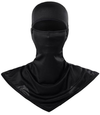 curfair Fahrrad-Kopfbedeckung, Sturmhaube, Gesichtsschutz, Sonnenschutz, Gesichtsschutz, Sturmhaube, einfarbig, atmungsaktiv, feuchtigkeitsableitend, UV-beständig, Hals-Gesichtsschutzabdeckung Schwa