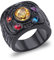 WIPPWER D Edelstahl Titan Avenge Thano Infinity Gauntle Vintage Ringe for Männer Frauen Fans Paar Freunde Geschenk Schmuck