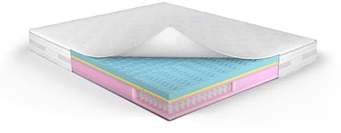 MUUN – Materasso a Molle Insacchettate 140x190 cm, H 25, con Memory Foam, per Letto Piazza e Mezza, Rivestimento Non Sfoderabile in Tessuto Antiacaro, Anallergico e Indeformabile, mod. IRENE