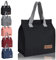Bolsas de almuerzo con aislamiento, bolsas de almuerzo suaves a prueba de fugas para mujeres, hombres, adultos, niños, lonchera para trabajo, viajes al aire libre (negro)