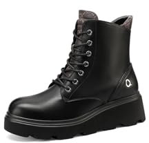 QUEEN HELENA Anfibi Stivaletti Bassi Scarponcini Casual Donna X31-96 (Nero, Sistema Taglie Calzature EU, Adulto, Donna, Numero, Media, 41)