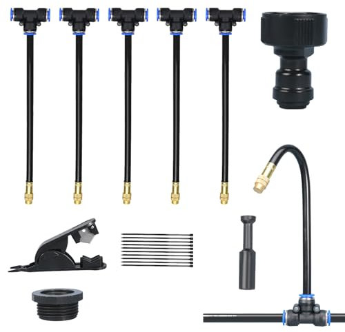 Di Irrigazione Per Giardino, Tubo Flessibile Automatico A 360° Con Gocciolatoio Regolabile, Irrigatore Sotterraneo Per Serra Balcone E Prato