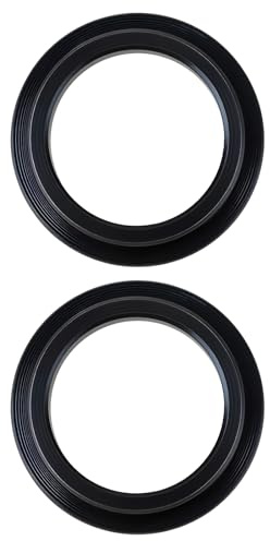 ECSiNG 2Pcs 24mm to 19mm Bike Crank Sprocket Adapter Ring Compatible with BMX 25T Chainring Conversion Spacer