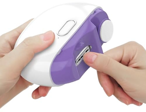 Tagliaunghie Elettrico Dispositivo Ricaricabile A 2 Velocità Con Luce LED | Tagliaunghie per Bambini Per Uomo Donna Ragazzi Famiglia Genitori Nonni