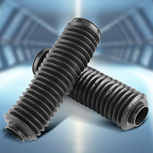 SustVita Copri Forcella Anteriore 9 Pollici con ID Superiore 52 mm/ID Inferiore 37 mm, Coppia di Soffietti Forcella per Moto, Soffietti Antiurto per Moto Dirt Bike ATV