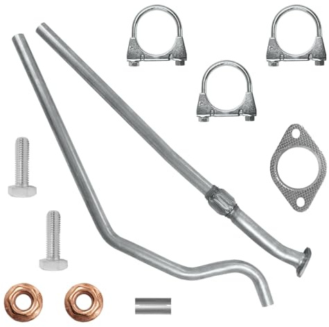 POLMOstrow Auspuff für Fiat Grande Punto 1 I 2005-2014 | Abgasrohr, Motoren: 1.2 | Fließheck