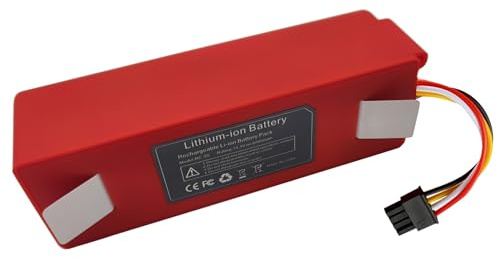 6800mAh Batteria Li-ion per Roborock S7 S6 S5 S50 Max/MaxV/MaxV Ultra/Pure Xiaomi Robot Aspirapolvere Batteria di Ricambio per Roborock Q5 Q7 Pro/Max+ Mijia 1.und 2. Generazione