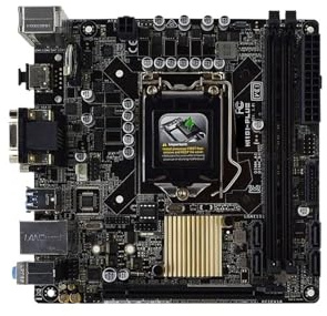 H110I-PLUS Mini-ITX-Mainboard H110 LGA 1151 DDR4 32GB unterstützt Core i3-6320, i5-6500, i7-6700 und i7-6700 CPUs, 4×SATA III
