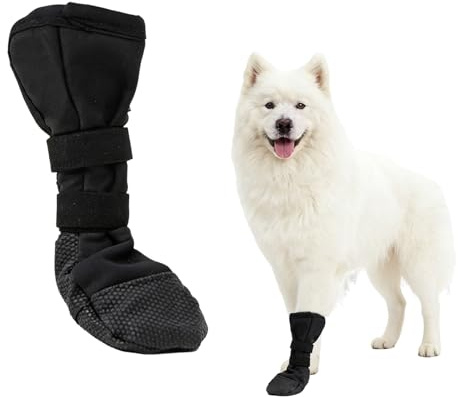 Hundeschuhe Pfotenschutz Outdoor Wasserdicht Pfotenschutz Hund Verletzung | Atmungsaktiv Leckagesicher Hundeschuhe für Postoperative Anti Rutsch Pfotenschutz für Hunde Hundeschuh bei Verletzungen(S)