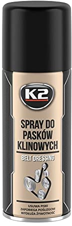 K2 PROTECT BELT CAR DRESSING SPRAY ANTI SLIP NOISE REDUCING STOP SLIPPING 400ml