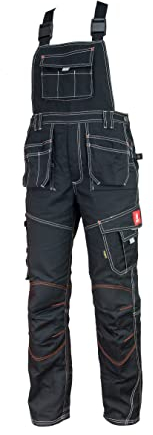 Urgent URG - B Schwarz 48 Arbeitskleidung Latzhose