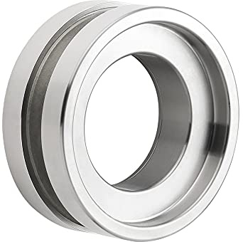 Massive Griffmuschel für Glasschiebetüren V2A Edelstahl matt *offen*