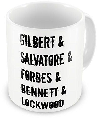 iMage Tazza Mug Nomi personaggi dei Vampire Bianca