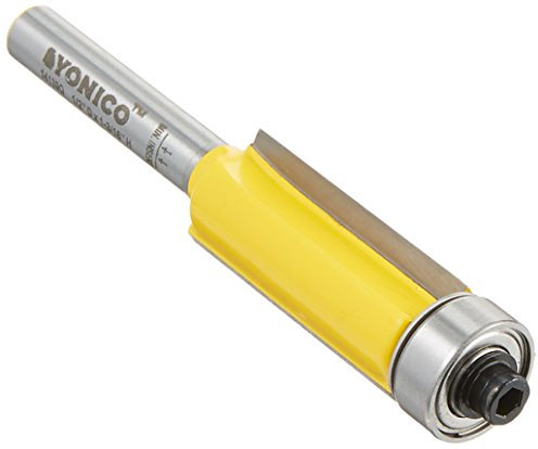 Yonico 14139q 1-1/4-Inch Cutting Height X 1/2-Inch Flush Trim Router Bit 1/4-Inch Shank