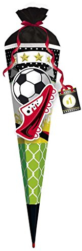 Roth 651010 3D Schultüte Fußball Star, eckig, Filz, 80 cm