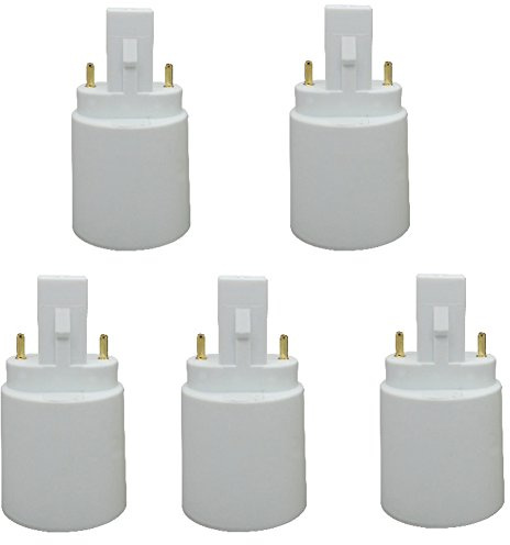G23 to E27/E26 2-Pin Light Sockets Adapter, Light Bulb Socket, Bulb Base Adapter, Converts LED Light Holder Lamp Adapter Socket Changer (Pack of 5)
