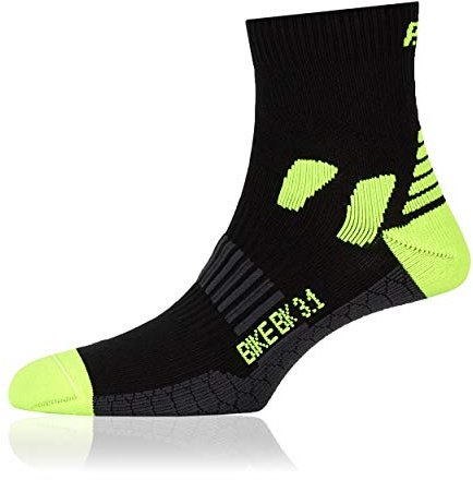 P.A.C. Bike Cool Fahrrad Socken, lange Bike Socken, Anti-Blasen, Schweißableitend, Polsterung, Mesh für Belüftung