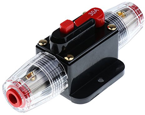 MagiDeal Disjoncteur Fusible Audio Stéréo 12V 24V de Voiture Coupe-Circuit de Protection - 30A