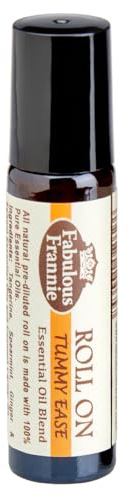 Fabulous Frannie Tummy Ease Essential Oil Blend Pre-Diluted Roll-On 10 ml Tangerine, Spearmint, Ginger and Fennel