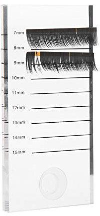 Palette de Faux Cils, Faux Cils Extension Holder Mount Scoop avec Support de Colle Anneau de Cils, Plateau en Verre Cils Yeux Titulaire Support de Palette pour Extensions de Cils