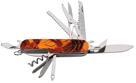 Ligne Verney-Carron Couteau de Chasse Pliant Kronos - Camo Orange