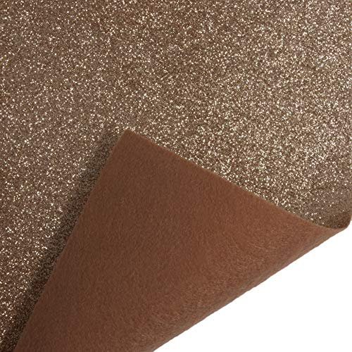 Minerva Trimits Glitter Felt Roll Rose Gold - per metre