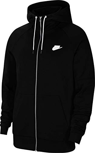 Nike Herren Sportswear Modern Hoodie Mit Durchgehendem Reißverschluss, Black/Ice Silver/White/White, S