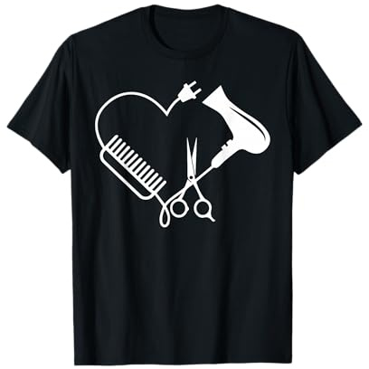 Friseurin Friseur Salon Barber Hairstylist Frisör Geschenk T-Shirt