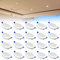 YRHome LED Einbaustrahler 230V Ultra Flach Einbauleuchte 20er Set 5W Badleuchte Einbauspot Aluminium Mini Deckenspot für Wohnzimmer Schlafzimmer und Küche 20x5W Warmweiß