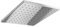 8 Square Shower Head Overhead Rainshower Large 200mm Chrome