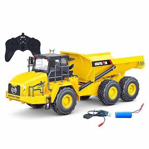 s-idee® 1553 Rc Dump Truck 1:18 LKW 9 Kanal Kipplader Muldenkipper Huina 1553