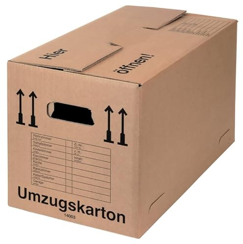 BB-Verpackungen 70 x Umzugskarton Spedition 650 x 350 x 370 mm (extrem stabil, 2-wellig, doppelter Boden, Speditionsqualität, belastbar) - Sets zwischen 10 und 150 Stück